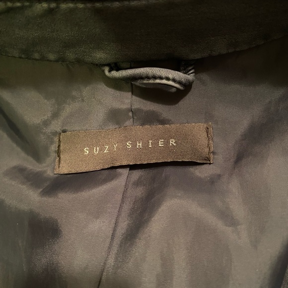 Suzy Shirt blue/grey faux leather motorcycle jacket - Picture 4 of 6